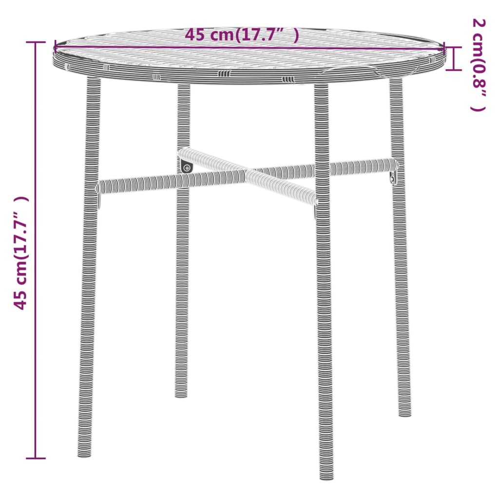 Versatile 3 Piece Garden Dining Set Indoor Outdoor Use Garden Leisure 