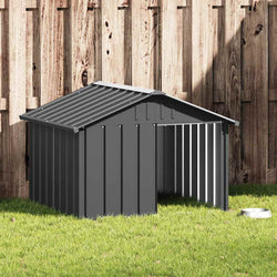 Galvanised Steel Dog Kennel Outdoor | HomeAndLiving