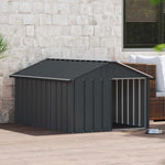 Galvanised Steel Dog Kennel Outdoor Large | HomeAndLiving