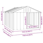 Galvanised Steel Dog Kennel Outdoor Large | HomeAndLiving