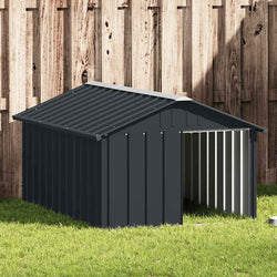 Galvanised Steel Dog Kennel Outdoor Large | HomeAndLiving