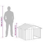 Galvanised Steel Dog Kennel Outdoor | HomeAndLiving
