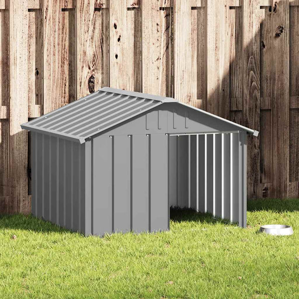  Galvanised Steel Dog Kennel Outdoor | HomeAndLiving