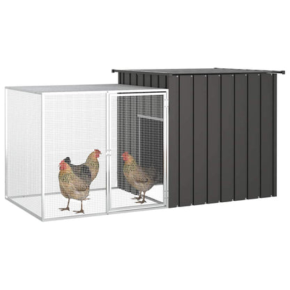 Galvanised Steel Chicken Cage 200x91x100cm | HomeAndLiving