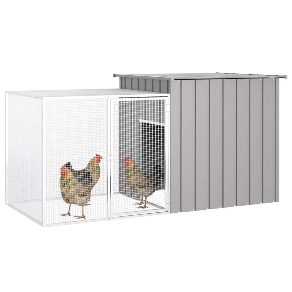 Galvanised Steel Chicken Cage 200x91cm | HomeAndLiving