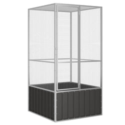 Large Bird Aviary Galvanised Steel Anthracite | HomeAndLiving