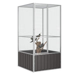 Large Bird Aviary Galvanised Steel Anthracite | HomeAndLiving