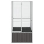 Large Bird Aviary Galvanised Steel Anthracite | HomeAndLiving