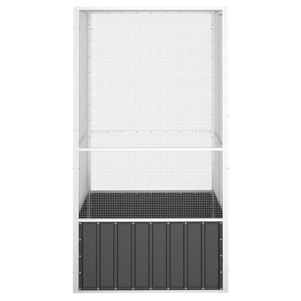 Large Bird Aviary Galvanised Steel Anthracite | HomeAndLiving