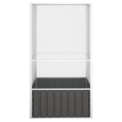 Large Bird Aviary Galvanised Steel Anthracite | HomeAndLiving