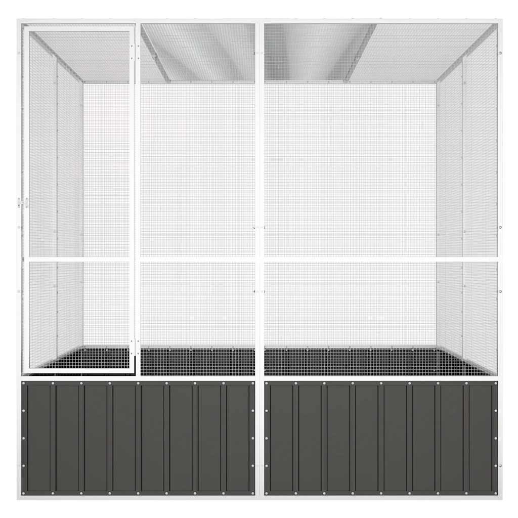 Large Walk-In Bird Aviary Galvanised Steel | HomeAndLiving