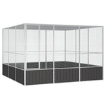 Large Walk-In Bird Aviary Galvanised Steel | HomeAndLiving