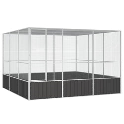 Large Walk-In Bird Aviary Galvanised Steel | HomeAndLiving