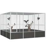Large Walk-In Bird Aviary Galvanised Steel | HomeAndLiving