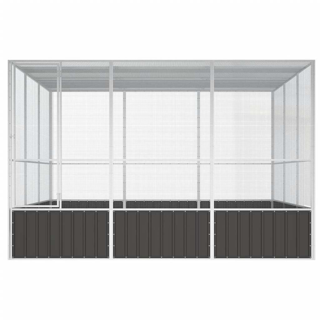 Large Walk-In Bird Aviary Galvanised Steel | HomeAndLiving