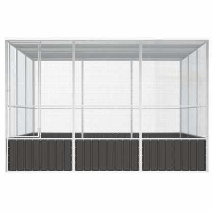 Large Walk-In Bird Aviary Galvanised Steel | HomeAndLiving
