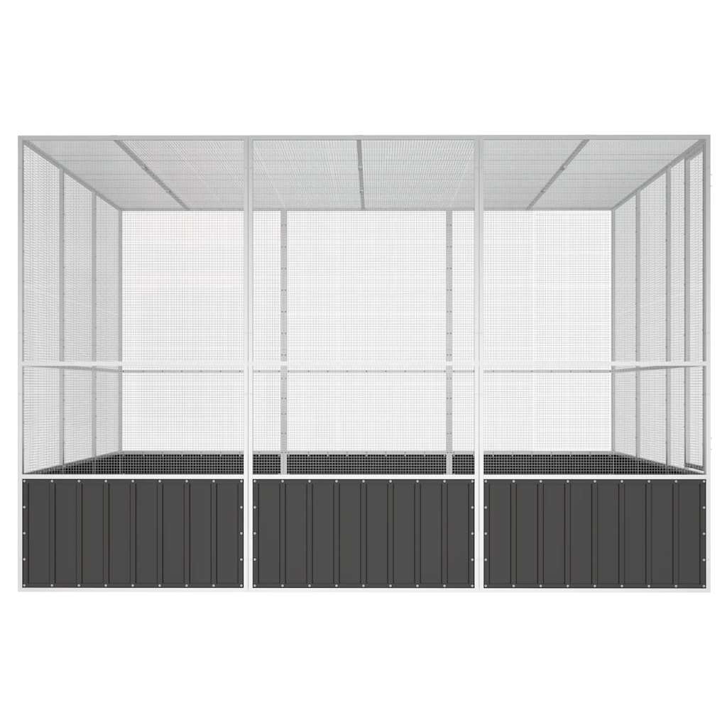 Large Walk-In Bird Aviary Galvanised Steel | HomeAndLiving
