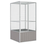 Large Bird Aviary Galvanised Steel 211cm | HomeAndLiving