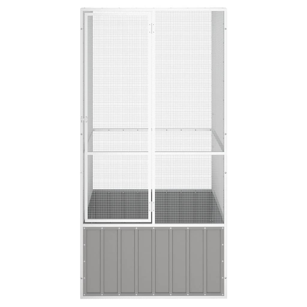 Large Bird Aviary Galvanised Steel 211cm | HomeAndLiving