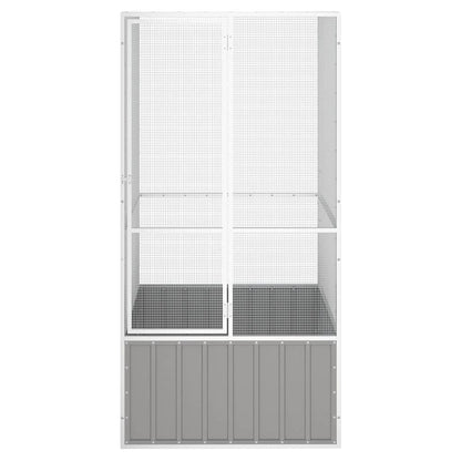Large Bird Aviary Galvanised Steel 211cm | HomeAndLiving