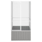 Large Bird Aviary Galvanised Steel 211cm | HomeAndLiving