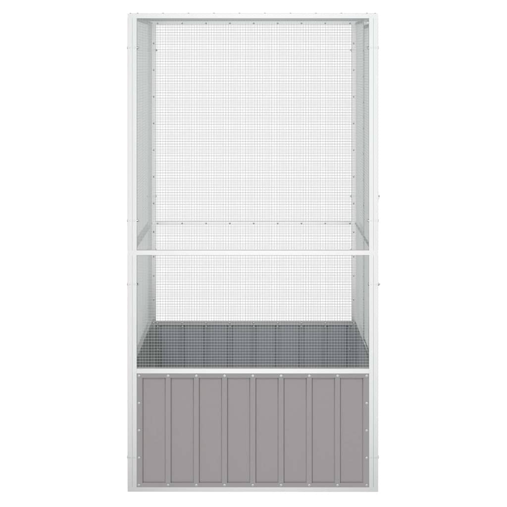 Large Bird Aviary Galvanised Steel 211cm | HomeAndLiving