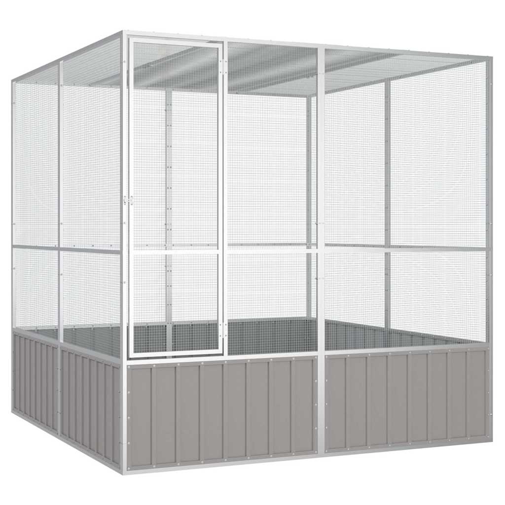 Large Galvanised Steel Bird Aviary Cage | HomeAndLiving
