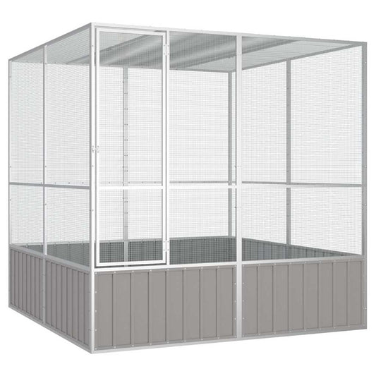 Large Galvanised Steel Bird Aviary Cage | HomeAndLiving