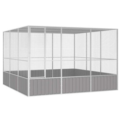 Large Bird Aviary Galvanised Steel 3x3m | HomeAndLiving