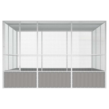 Large Bird Aviary Galvanised Steel 3x3m | HomeAndLiving