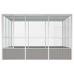 Large Bird Aviary Galvanised Steel 3x3m | HomeAndLiving