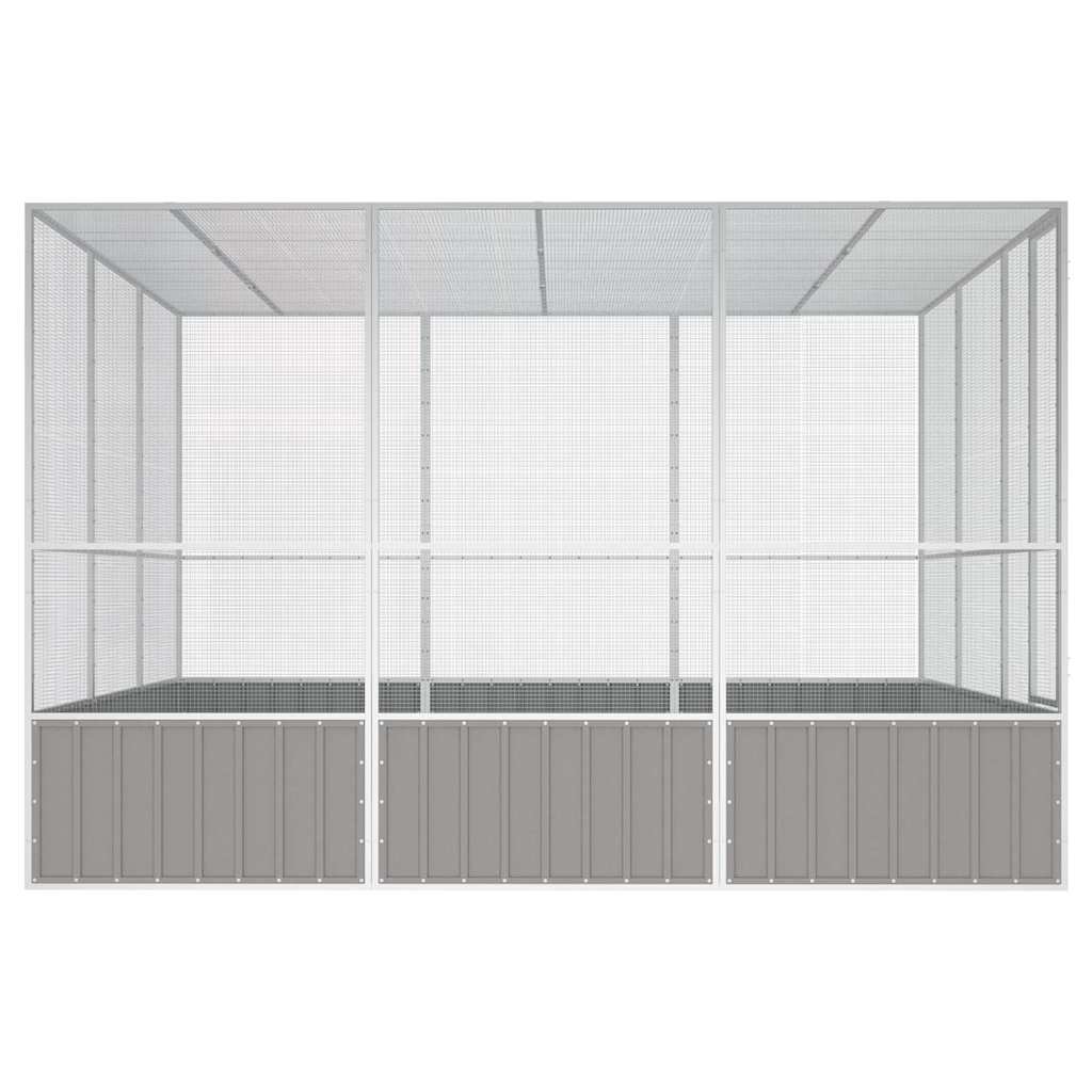 Large Bird Aviary Galvanised Steel 3x3m | HomeAndLiving