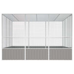 Large Bird Aviary Galvanised Steel 3x3m | HomeAndLiving