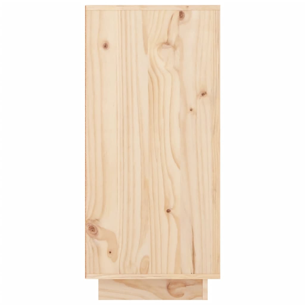 Solid Pine Wood Sideboard 3 Drawers 2 Doors | HomeAndLiving
