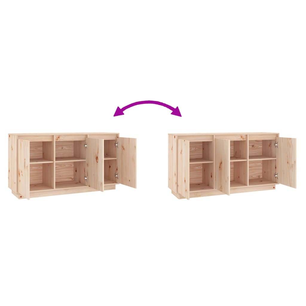 Solid Pine Sideboard 111cm Storage Cabinet | HomeAndLiving