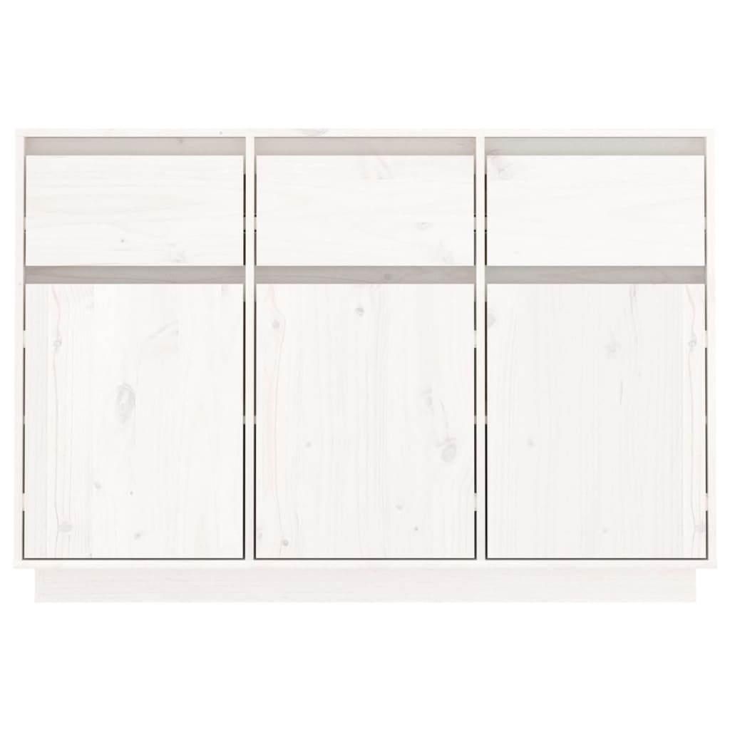 Sideboard White Solid Wood Pine