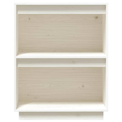 Console Cabinet  Solid Wood Pine Honey Brown/White/Black