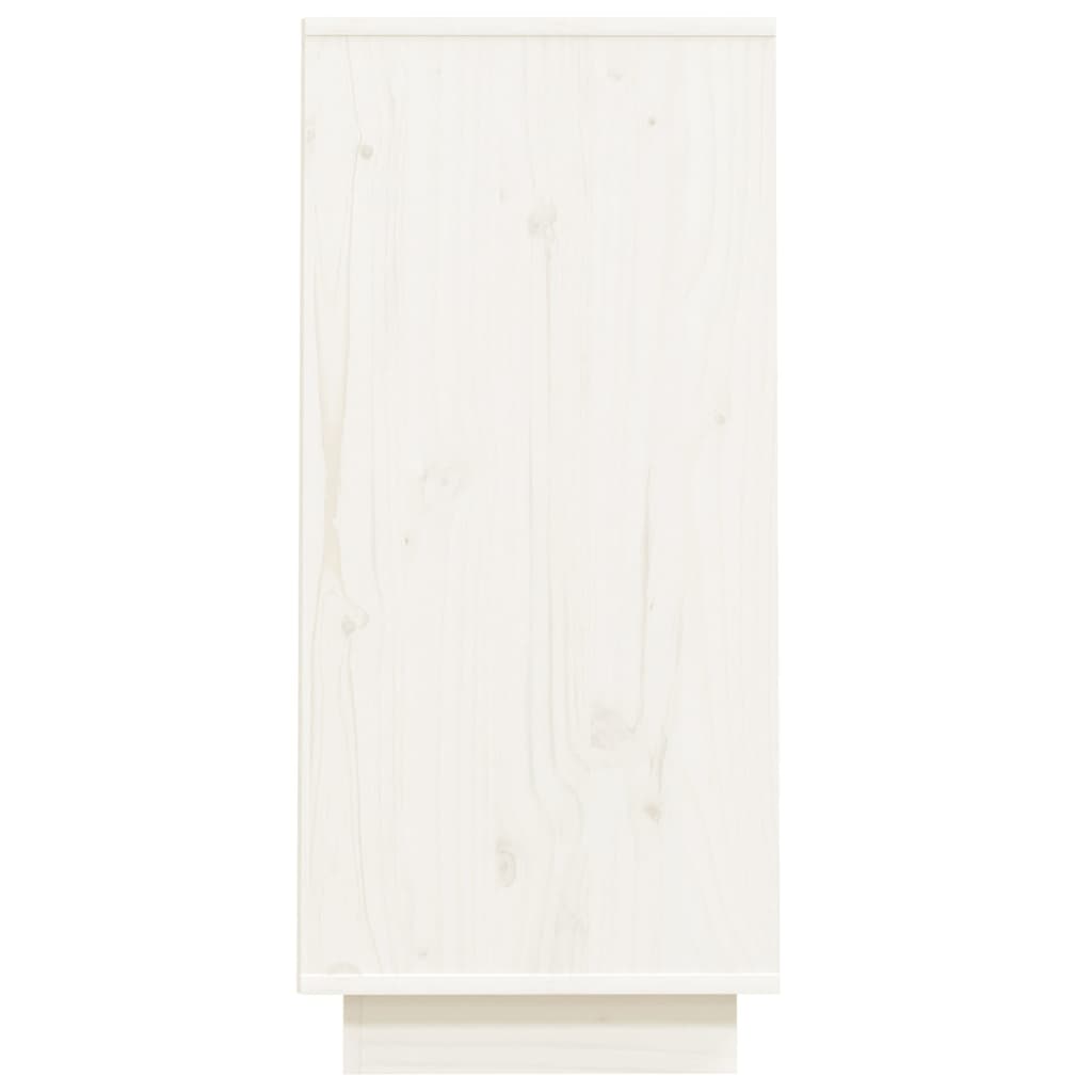 Console Cabinet  Solid Wood Pine Honey Brown/White/Black