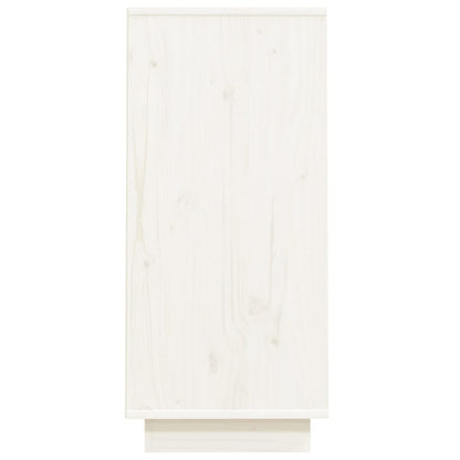 Console Cabinet  Solid Wood Pine Honey Brown/White/Black
