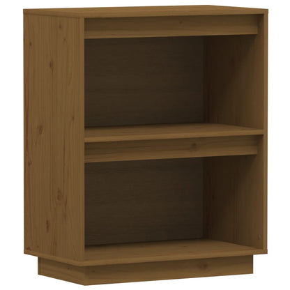 Console Cabinet  Solid Wood Pine Honey Brown/White/Black