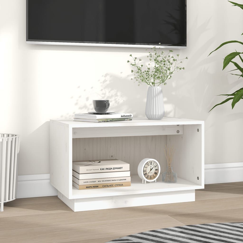 TV Cabinet Solid Wood Pine Natural/Honey Brown/White/Black