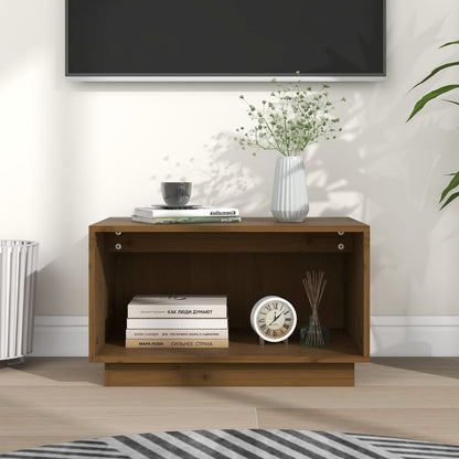 TV Cabinet Solid Wood Pine Natural/Honey Brown/White/Black