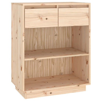 Console Cabinet Solid Wood Pine Brown/Natural/White/Black