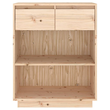 Console Cabinet Solid Wood Pine Brown/Natural/White/Black
