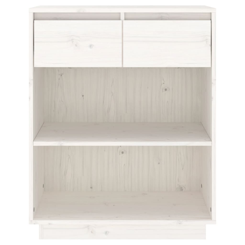 Console Cabinet Solid Wood Pine Brown/Natural/White/Black