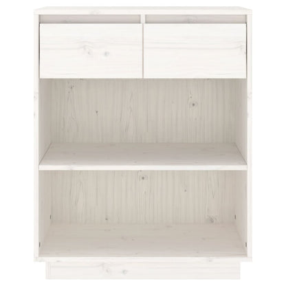 Console Cabinet Solid Wood Pine Brown/Natural/White/Black