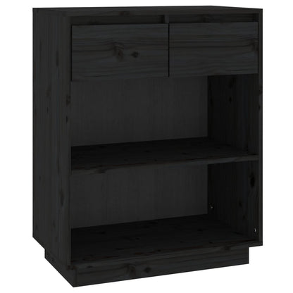 Console Cabinet Solid Wood Pine Brown/Natural/White/Black