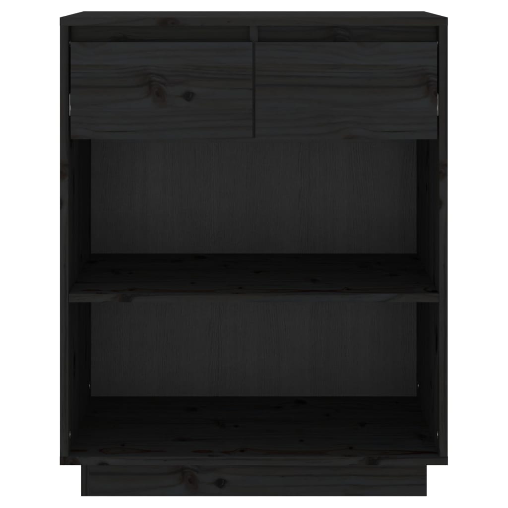 Console Cabinet Solid Wood Pine Brown/Natural/White/Black
