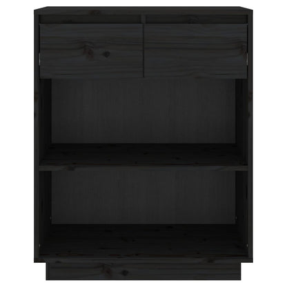 Console Cabinet Solid Wood Pine Brown/Natural/White/Black