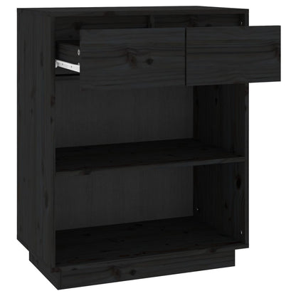 Console Cabinet Solid Wood Pine Brown/Natural/White/Black